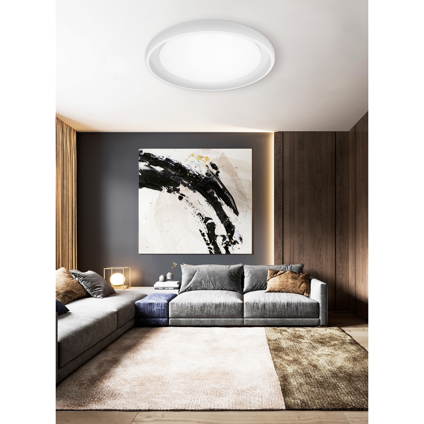 Top Light - LED loftlampe dæmpbar SALERNO LED/60W/230V 3000-6500K diameter 60 cm hvid + fjernbetjening