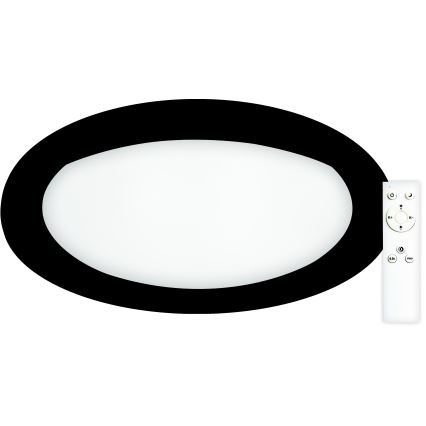 Top Light - LED loftlampe dæmpbar SALERNO LED/60W/230V 3000-6500K diameter 60 cm sort + fjernbetjening