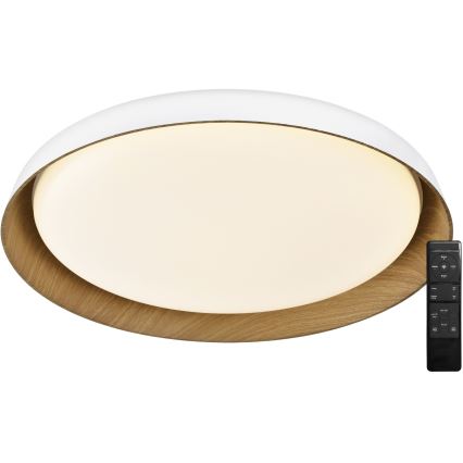 Top Light - LED loftlampe dæmpbar SATELLITE LED/48W/230V 3000-6500K diameter 53 cm hvid/brun + fjernbetjening