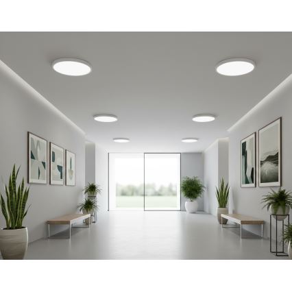 Top Light - LED-loftlampe med bevægelsessensor REVIT LED/9/12/18W/230V 3000/4000/6500K Ø 23 cm hvid