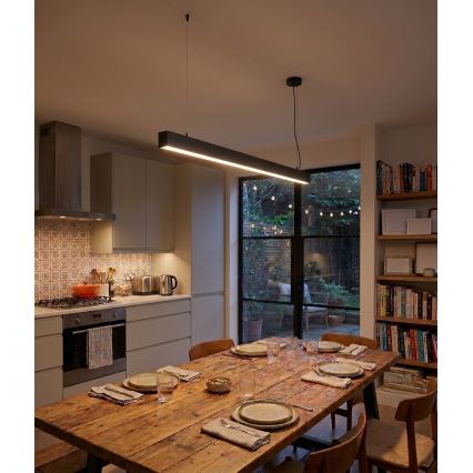 Top Light - LED loftlampe (overflademonteret/ophængt) HORIZON LED/40W/230V 3000/4000/6500K sort