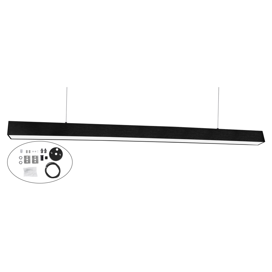 Top Light - LED loftlampe (overflademonteret/ophængt) HORIZON LED/40W/230V 3000/4000/6500K sort