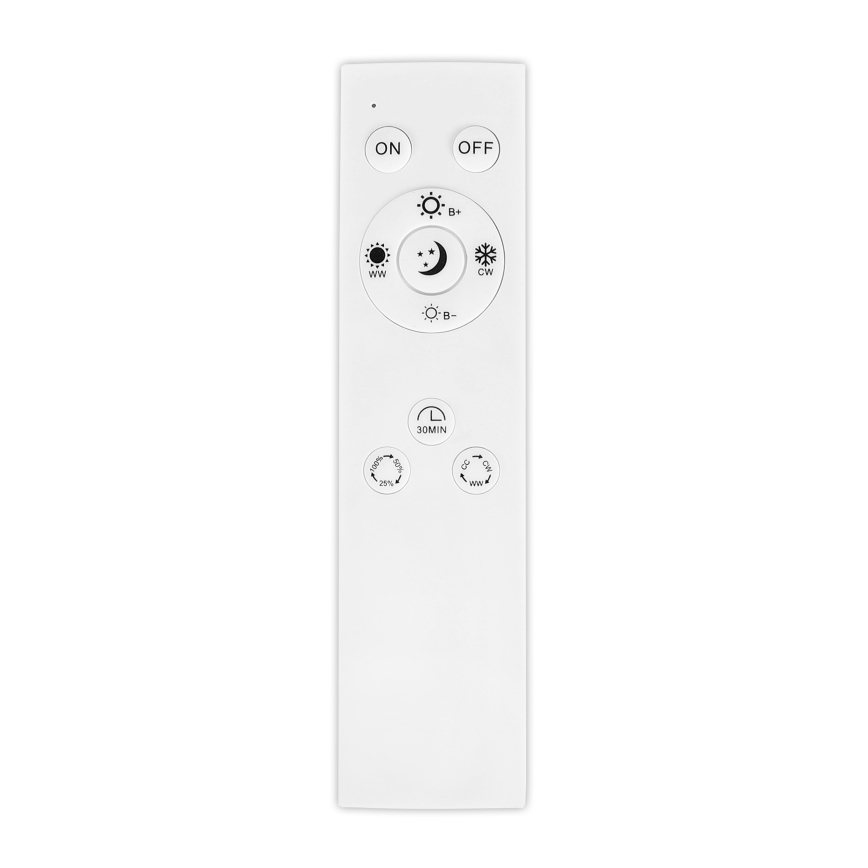 Top Light - LED dæmpbar loftlampe, overflademonteret/ophængt OVAL LED/36W/230V 3000-6500K sort + fjernbetjening