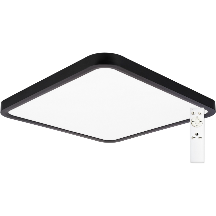 Top Light - LED loftlampe dæmpbar REVIT LED/36W/230V 3000-6500K 40x40 cm sort + fjernbetjening