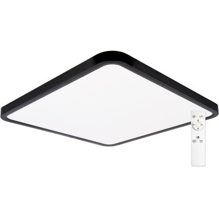 Top Light - LED loftlampe dæmpbar REVIT LED/50W/230V 3000-6500K 50x50 cm sort + fjernbetjening