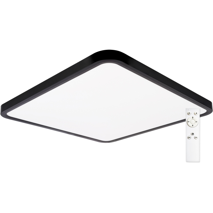 Top Light - LED loftlampe dæmpbar REVIT LED/50W/230V 3000-6500K 50x50 cm sort + fjernbetjening