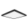 Top Light - LED loftlampe til badeværelse ONYX LED/10W/230V IP44 3000/4000/6500K 28x28 cm sort