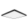 Top Light - LED loftlampe til badeværelse ONYX LED/24W/230V IP44 3000/4000/6500K 38x38 cm sort