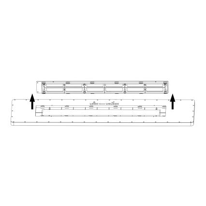 Top Light - LED Panel dæmpbart REVIT LED/70W/230V 3000-6500K 120x30 cm hvid + fjernbetjening