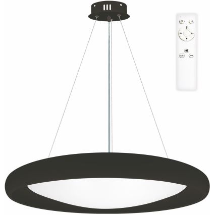 Top Light - LED pendel dæmpbar SALERNO LED/60W/230V 3000-6500K diameter 60 cm sort + fjernbetjening