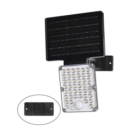 Top Light - LED solcellelampe med sensor 3-i-1 ZENITH LED/10W/3,7V 3000/4000/6500K IP54 2400 mAh