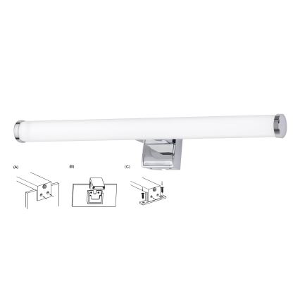 Top Light - LED spejllampe til badeværelse OREGON LED/7W/230V 40 cm IP44