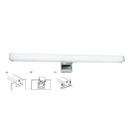 Top Light - LED spejllampe til badeværelse OREGON LED/7W/230V 40 cm IP44