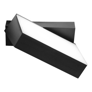 Top Light - LED udendørs væglampe FLIP LED/12W/230V 3000/4000/6000K IP54 sort