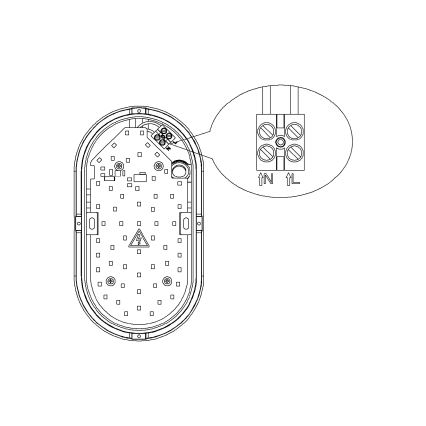 Top Light - LED Udendørs væglampe med bevægelsessensor og skumringssensor BARI LED/15W/230V 4000K IP54