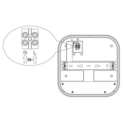 Top Light - LED udendørs væglampe med bevægelses- og skumringssensor BARI LED/20W/230V 4000K IP65