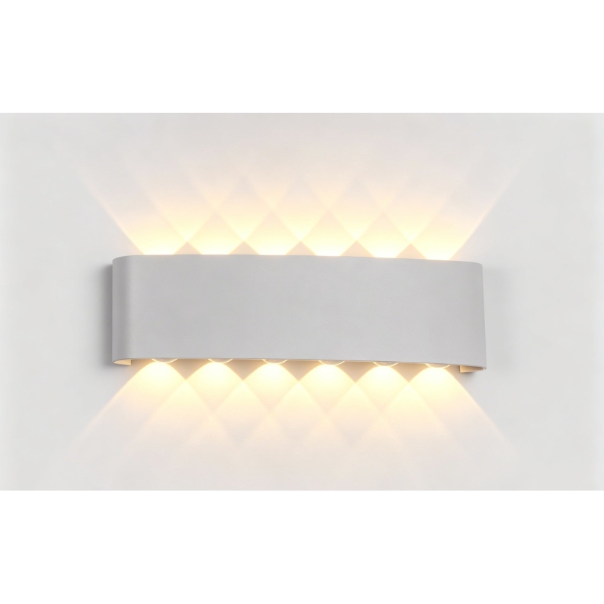 Top Light - LED udendørs væglampe RAY LED/10W/230V 3000/4000/6500K IP54 hvid
