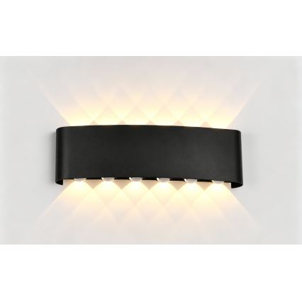 Top Light - LED udendørs væglampe RAY LED/10W/230V 3000/4000/6500K IP54 sort