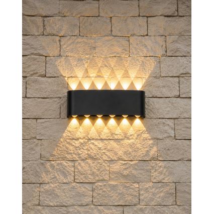 Top Light - LED udendørs væglampe RAY LED/10W/230V 3000/4000/6500K IP54 sort