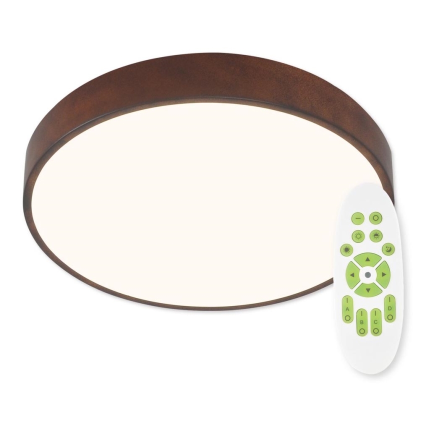 Top Light Metal 40CO RC-LED Dæmpbar loftlampe METAL LED/51W/230V brun + fjernbetjening