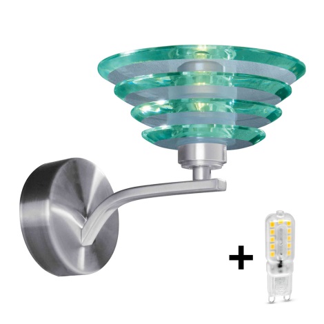 Top Light Neptun A/K - LED væglampe dæmpbar 1xG9/5W/230V + 1xG9/40W
