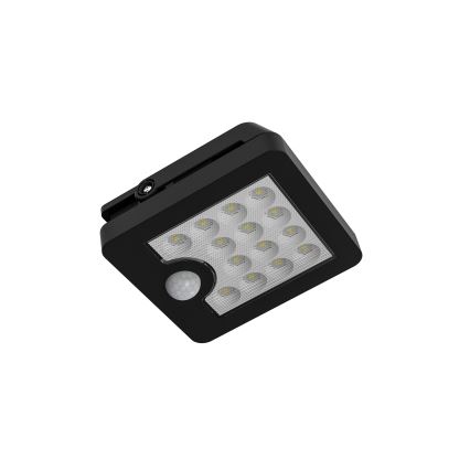 Top Light - Soldrevet LED vægprojektør med sensor HELEON S LED/5W/3,7V IP65 4000K 1800 mAh