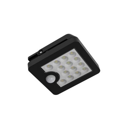 Top Light - Soldrevet LED vægprojektør med sensor HELEON S LED/5W/3,7V IP65 4000K