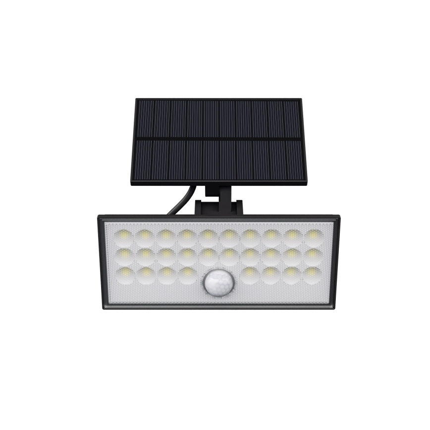 Top Light - Soldrevet LED vægprojektør med sensor HELEON VARIO LED/8W/3,7V IP65 4000K 2200 mAh + fjernbetjening
