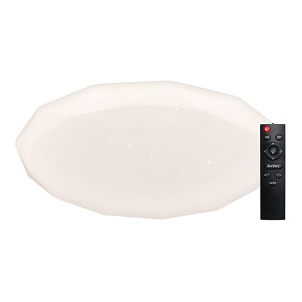 Top Light - LED-dæmpbar loftlampe til badeværelse SPARKLE LED/60W/230V 3000–6500K IP44 Ø 49 cm hvid + fjernbetjening