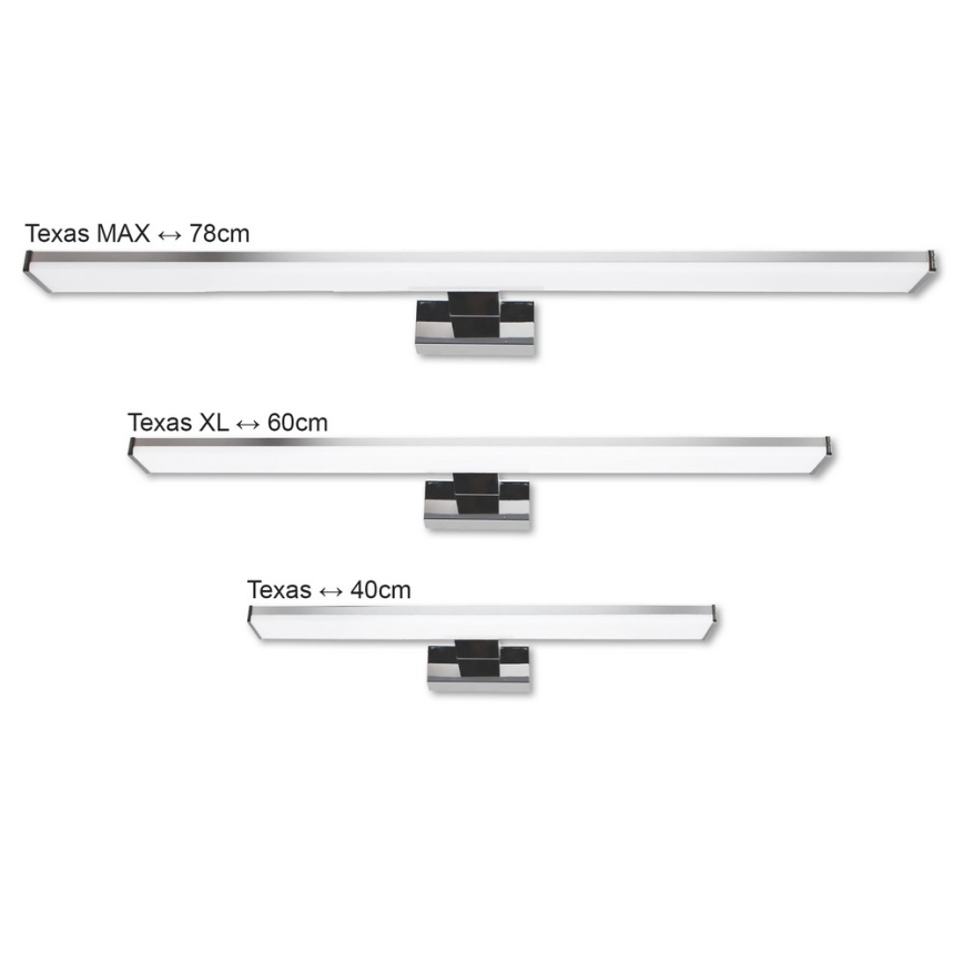 Top Light TEXAS XXL - LED Badeværelsesbelysning til spejl TEXAS LED/15W/230V IP44