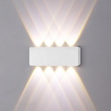 Top Light - Udendørs LED væglampe LED/8W/230V IP44 4000K hvid