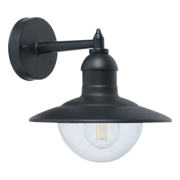 Top Light - Udendørs væglampe VERONA 1xE27/12W/230V IP44 sort