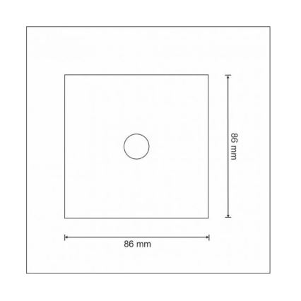 Touch-kontakt 1-polet SMART 800W/230V hvid Wi-Fi Tuya