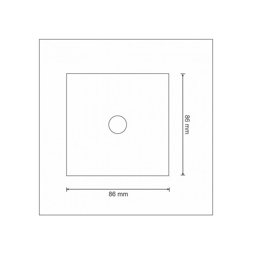 Touch-kontakt 1-polet SMART 800W/230V hvid Wi-Fi Tuya