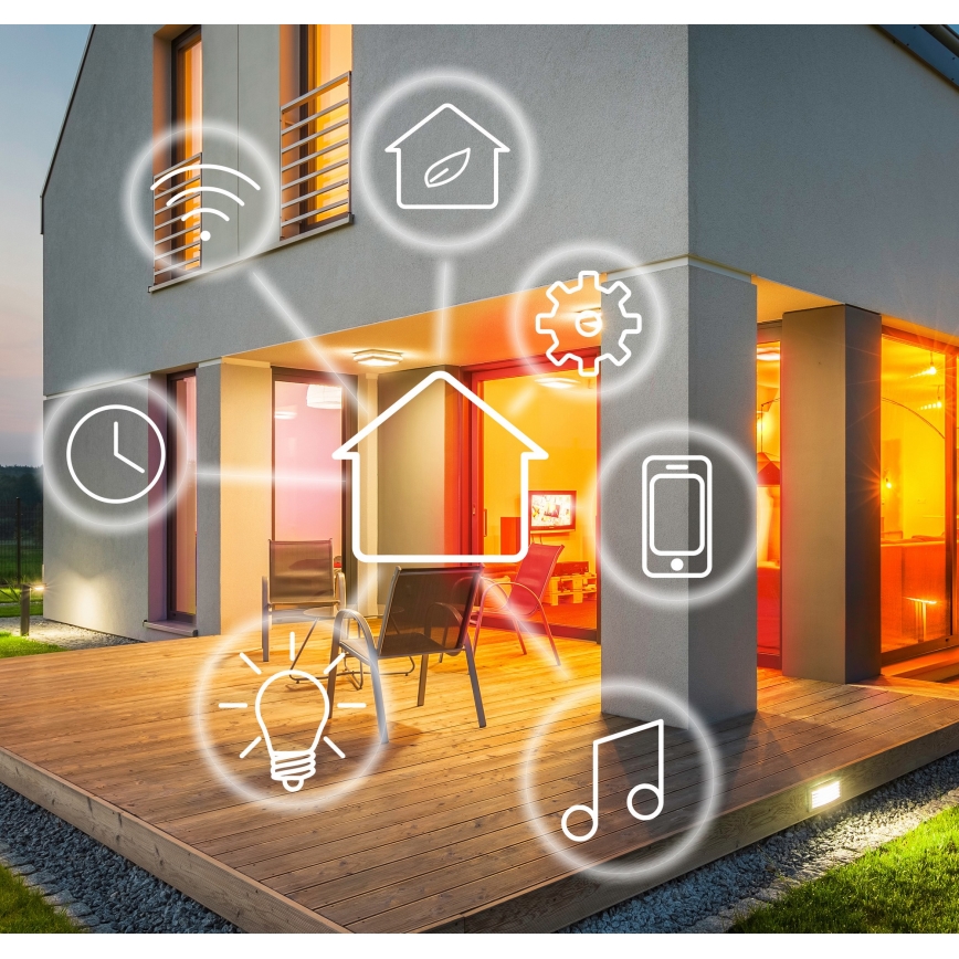 Touch-kontakt 1-polet SMART 800W/230V hvid Wi-Fi Tuya