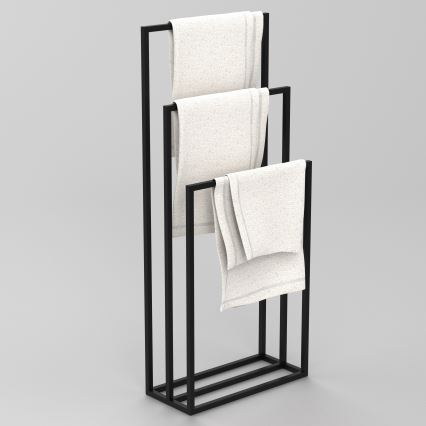 Towel holder 105x45 cm sort