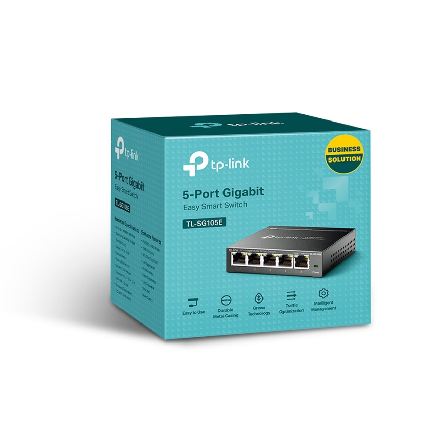 TP-Link - 5-ports Gigabit Easy Smart-netværksswitch