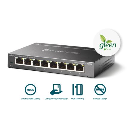TP-Link - 8-ports Gigabit Easy Smart-switch