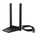 TP-Link - Archer T4U Plus Wi‑Fi: Trådløs USB-netværksadapter med antenner med høj forstærkning