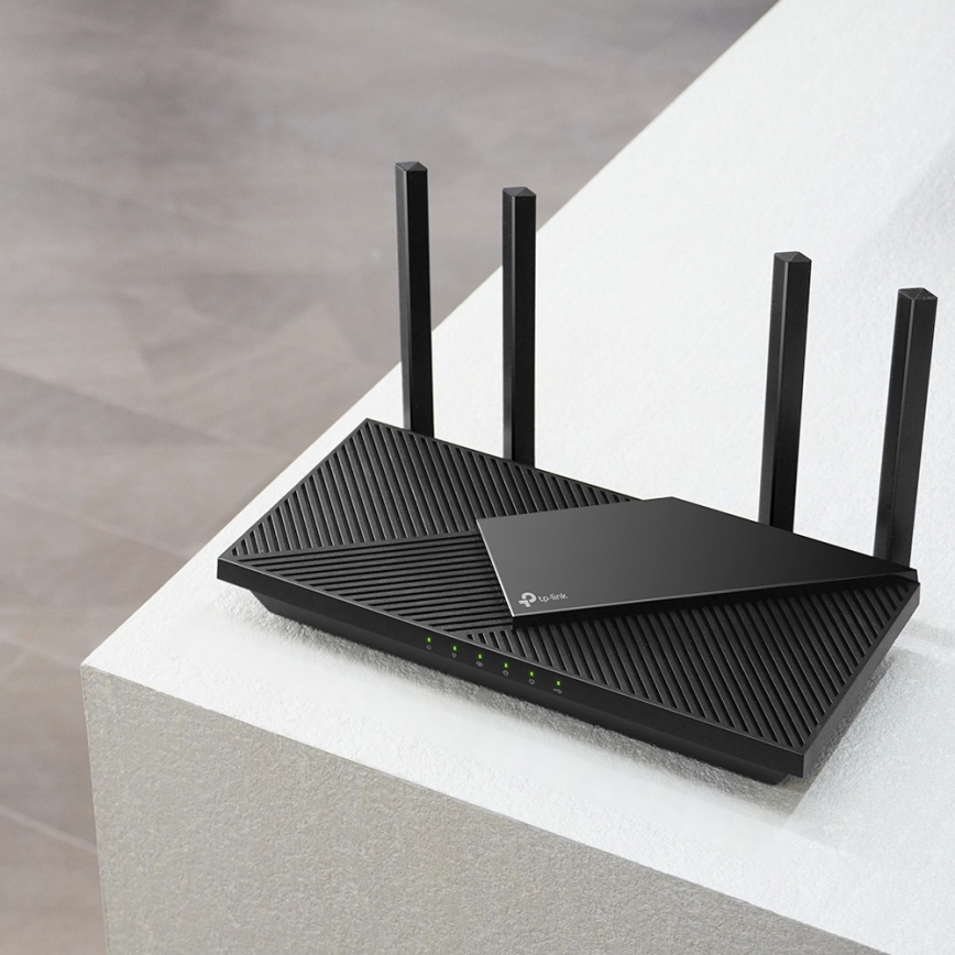 TP-Link - Dobbeltbånds multigigabit Wi‑Fi 6-router med 2,5 Gbit/s-port Archer AX55 Pro