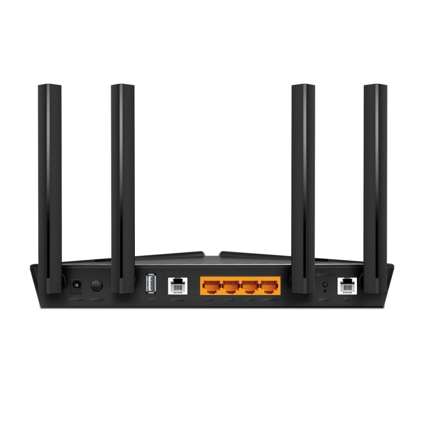 TP-Link - Dobbeltbånds VDSL/ADSL-modemrouter med Wi-Fi 6