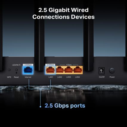 TP-Link - Dobbeltbånds Wi-Fi 7-router Archer BE400