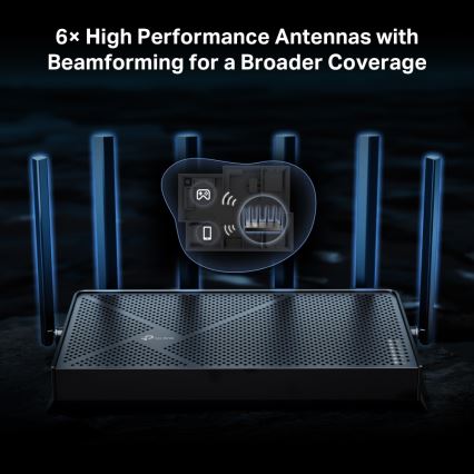 TP-Link - Dobbeltbånds Wi-Fi 7-router Archer BE400