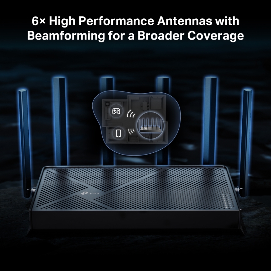 TP-Link - Dobbeltbånds Wi-Fi 7-router Archer BE400