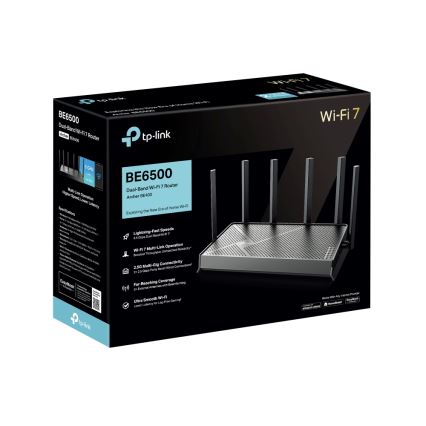TP-Link - Dobbeltbånds Wi-Fi 7-router Archer BE400