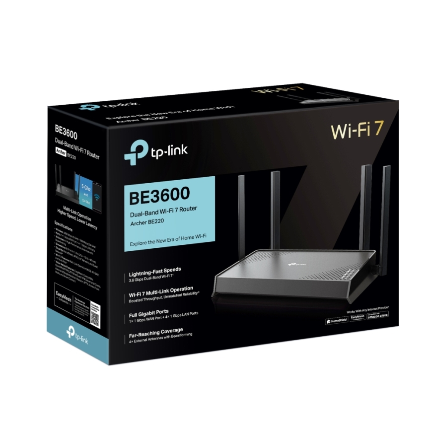 TP-Link - Dobbeltbånds Wi-Fi 7-router