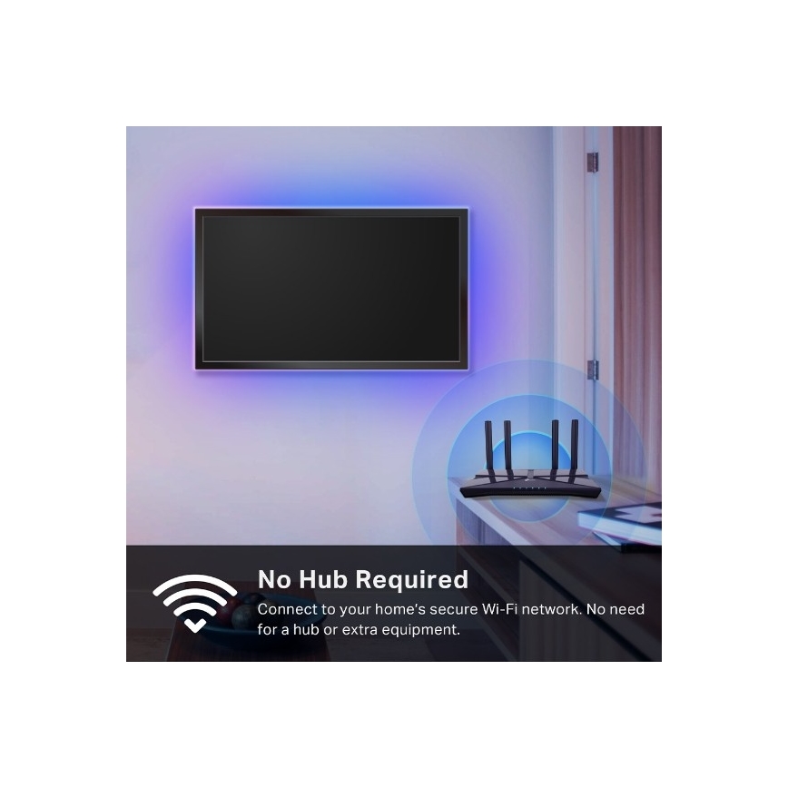 TP-Link - Dæmpbar LED RGBW-bånd 5 m LED/13W/230V Wi-Fi
