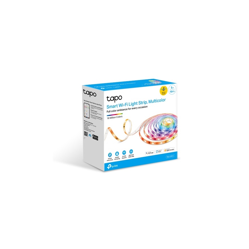 TP-Link - Dæmpbar LED RGBW-bånd 5 m LED/13W/230V Wi-Fi