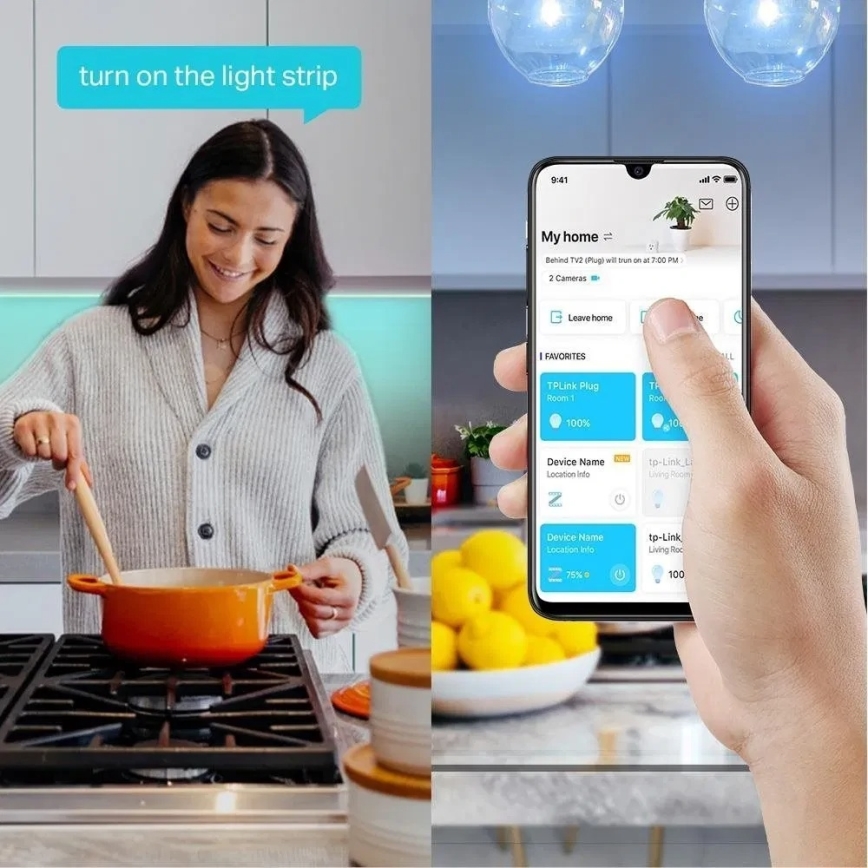 TP-Link - Dæmpbar LED RGBW-lysstrimmel 5 m LED/13,5W/230V Wi-Fi
