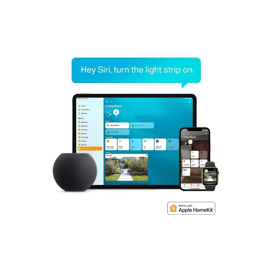 TP-Link - Dæmpbar RGBW LED-strip 5 m, 13 W, 230 V, Wi-Fi